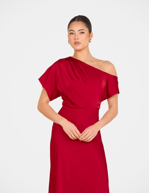 Kyler Asymmetric Neck Dress